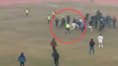 Igrači i navijači Nefčija pretukli sudije nakon utakmice (VIDEO)