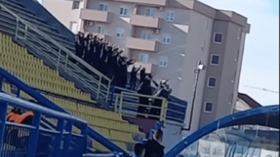 (VIDEO) Navijači Rudara stigli na Mokri Dolac