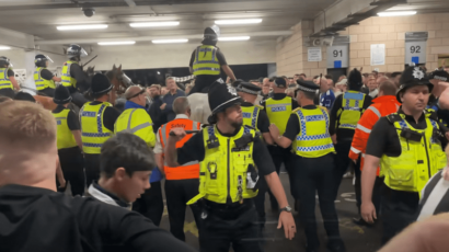 Uvertira u derbi: Navijači Totenhema i Vest Hema imali svoj okršaj prije onog na terenu