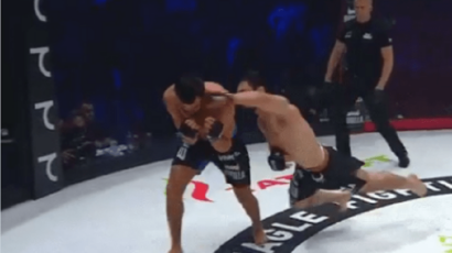 (VIDEO) Čečenski borac u letu spektakularno nokautirao protivnika