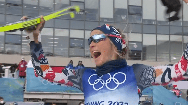 Nakon trke od deset kilometara Norvežanka osvojila zlato za četiri, a Finkinja bronzu za jednu desetinku