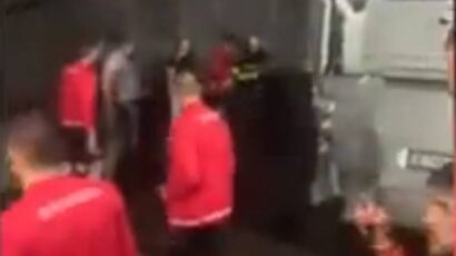 (VIDEO) Saobraćajna nesreća bugarske fudbalske reprezentacije, autobusi potpuno smrskani