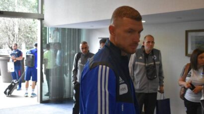 Džeko odradio trening sa zavojem oko noge