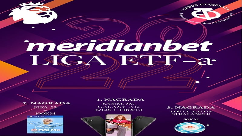 POČELA MERIDIANBET LIGA ETF-A: Za najbolje obezbijeđen bogat nagradni fond
