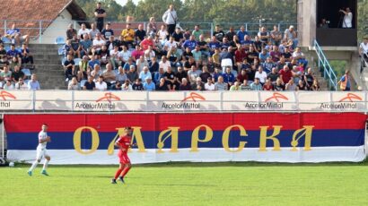 Torcida zapalila zastavu Omarske