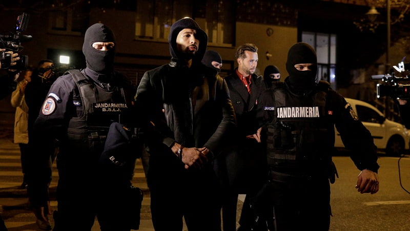 Endrju Tejt uhapšen zbog trgovine ljudima