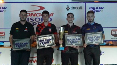 Pecelj pobjednik Visoko opena, Pehlivanović i Kovačević najbolje plasirani od bilijarista iz BiH