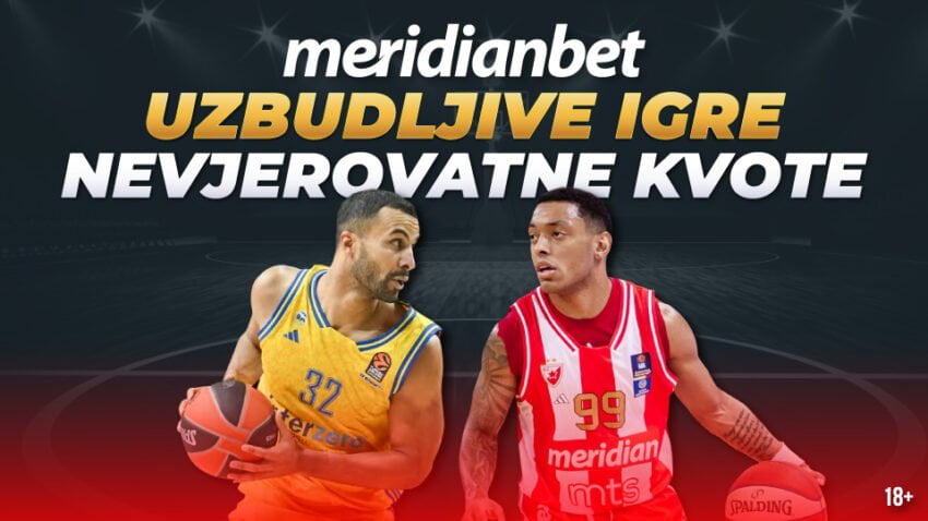 Kladionica Meridian – najveće kvote na planeti: Maccabi 2.05, Crvena zvezda Meridianbet 1.45