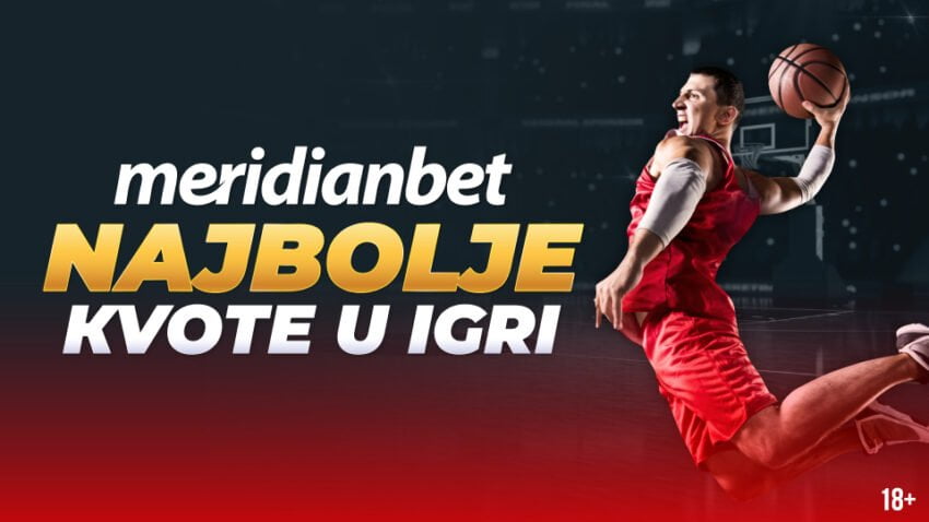 U Meridianu su najveće kvote za sve mečeve Evrolige: Partizan 1.80, Žalgiris 1.75