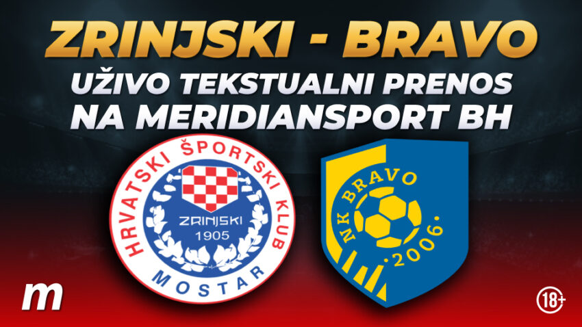 UŽIVO: Zrinjski - Bravo 0:1