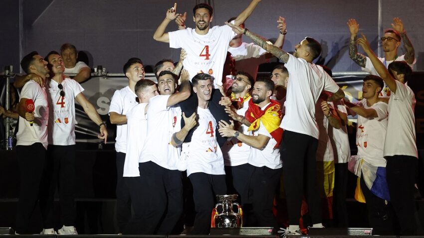 (VIDEO) Rodri se na proslavi dotakao spora oko teritorije, Morata ga podsjetio gdje igra
