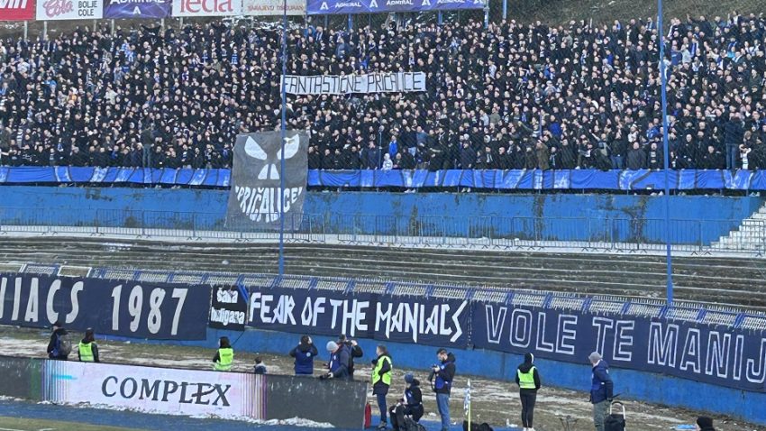 (VIDEO) Sjajna podrška Manijaka na Grbavici