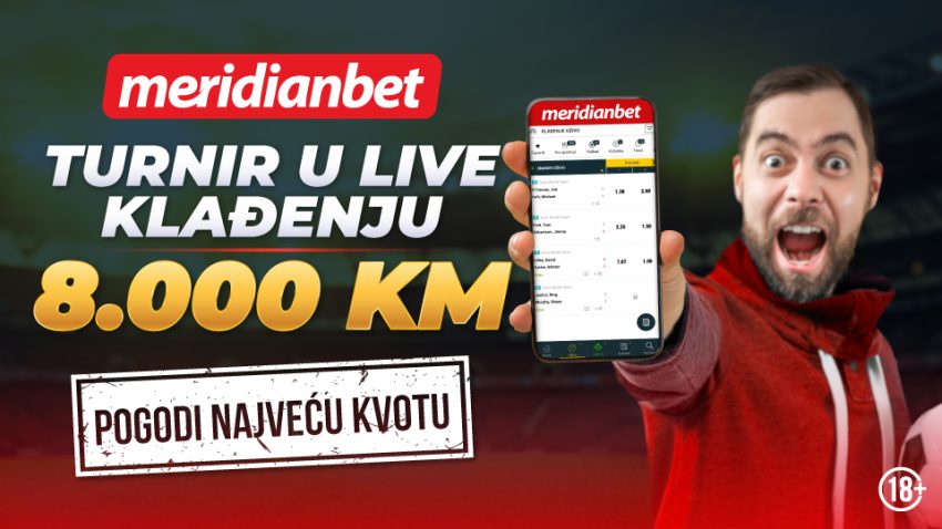 KLADI SE UŽIVO: Skini najveću kvotu za dio od 8.000 KM