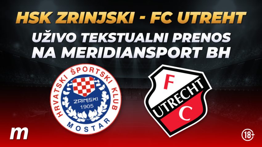 (KRAJ) Zrinjski - Utreht 0:2