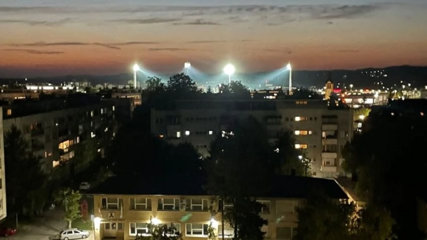 FOTO DANA: Zasijali reflektori u Prijedoru i bili talični u pobjedi Rudara