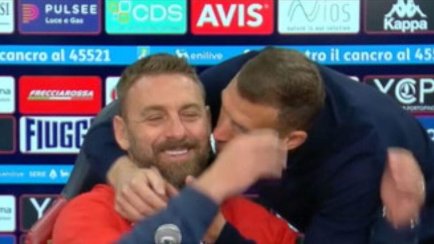 (VIDEO) Edin Džeko napravio šou na pres konferenciji rivala