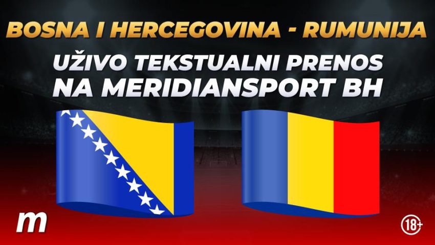 (UŽIVO) Bosna i Hercegovina - Rumunija 3:1