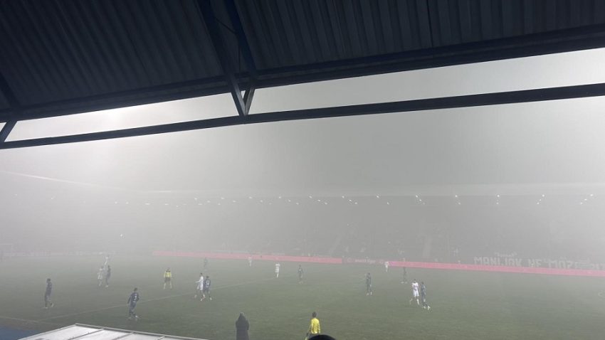 (VIDEO) Željezničar i Široki Brijeg imaju prepreku više u Sarajevu: Magla okovala Grbavicu