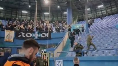 (VIDEO) Varnice na Grbavici između navijača Željezničara i Slavije, reagovala policija