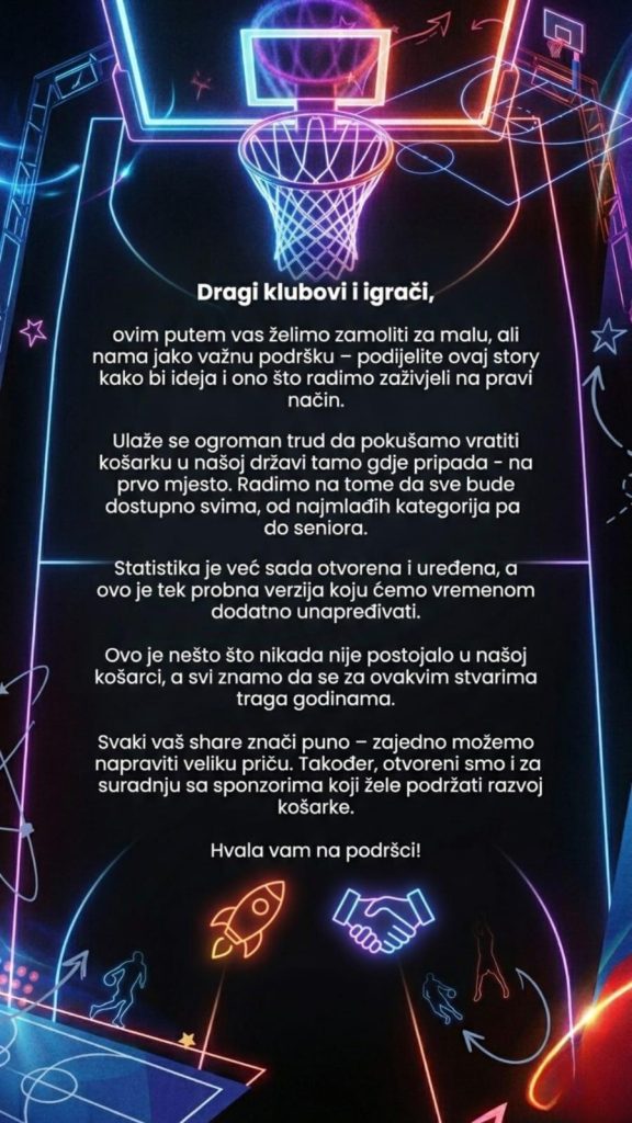 Prvi put u bh. košarci: Statistika svih liga na jednom mjestu 1 Mediji 6