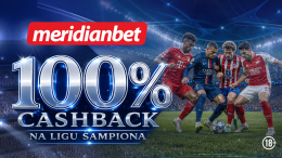 Liga šampiona bez rizika: Osiguraj se uz 100% cashback u Meridianu 
