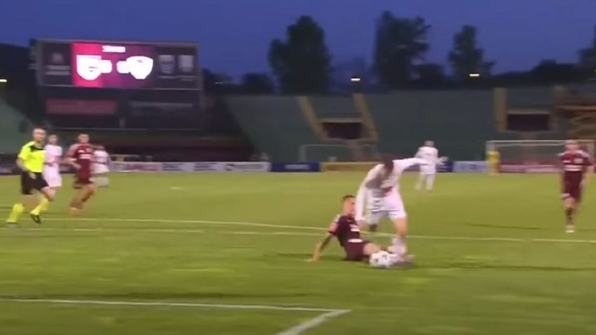 (VIDEO) Procijenite sami: Da li je bio penal za Borac na Koševu?